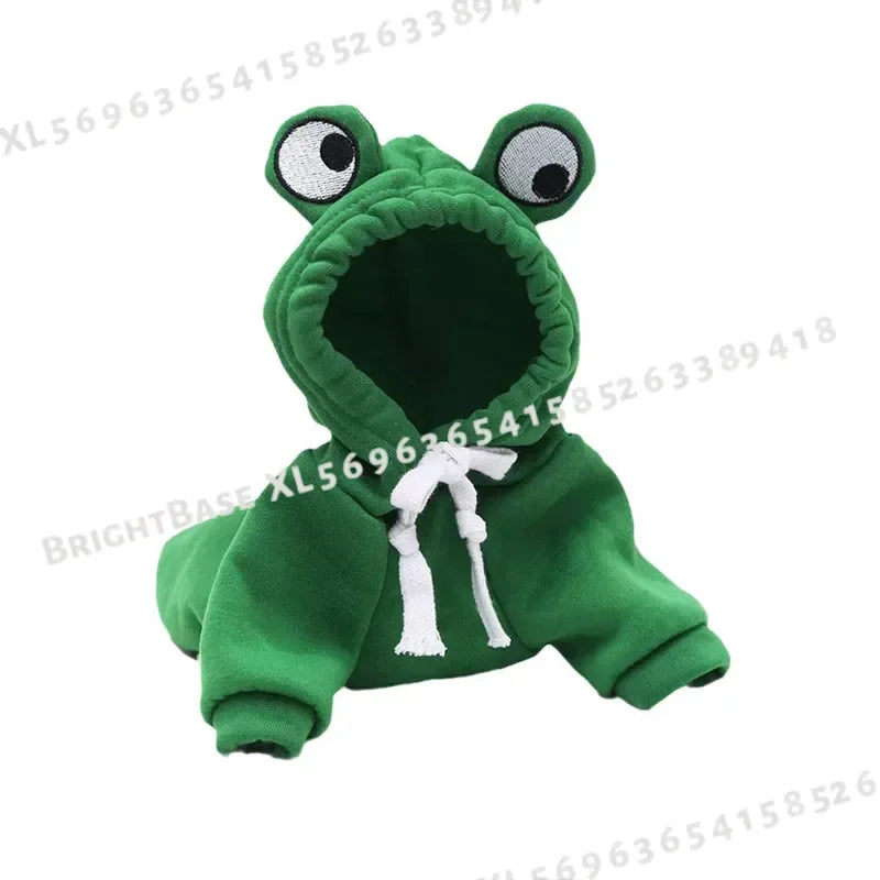 Cute Frog Pet Sweater Hoodie for Dogs With Fun Design