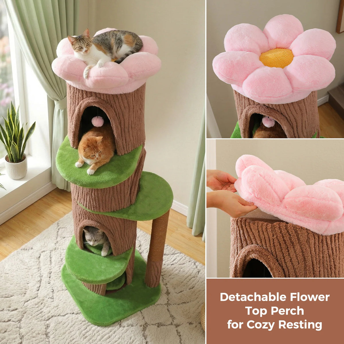 P Cat Tree Tower With Condos Scratching Posts And Beds