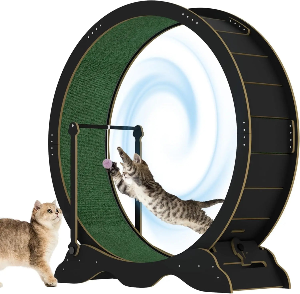 Studyset Quiet Cat Exercise Wheel With Detachable Carpeted Runway