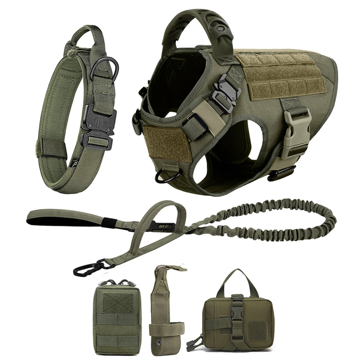Petavel Padded Nylon Dog Harness And Leash Set Quick Release