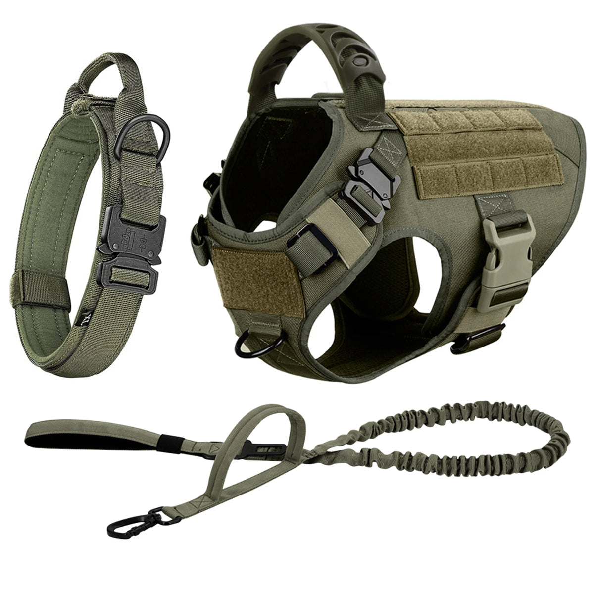 PetraVel Padded Nylon Dog Harness With Quick Release Leash