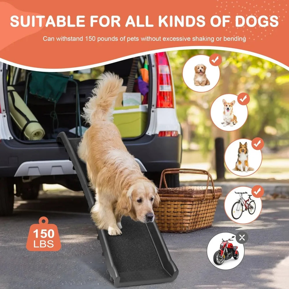 Foldable Pet Safety Ramp For Large Dogs Cars And Suvs