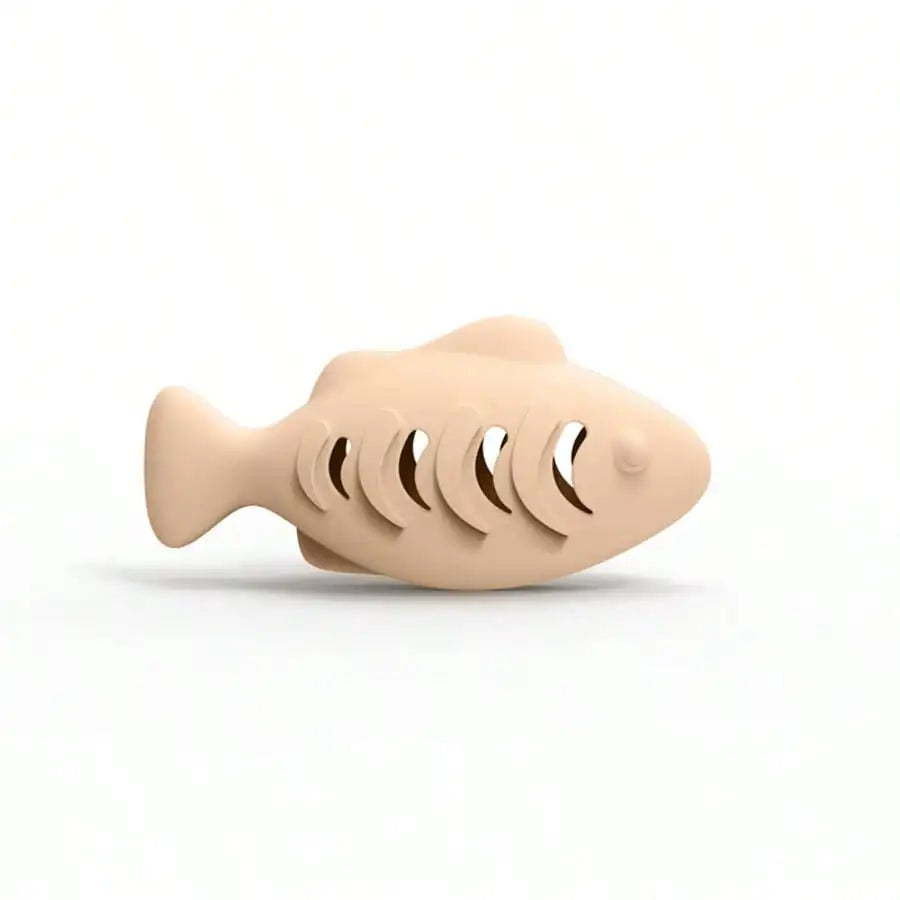 Silicone Fish Shaped Slow Feeder Puzzle Toy for Cats and Dogs