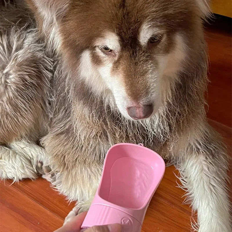 Portable Pet 2 in 1 Water Bottle and Food Dispenser
