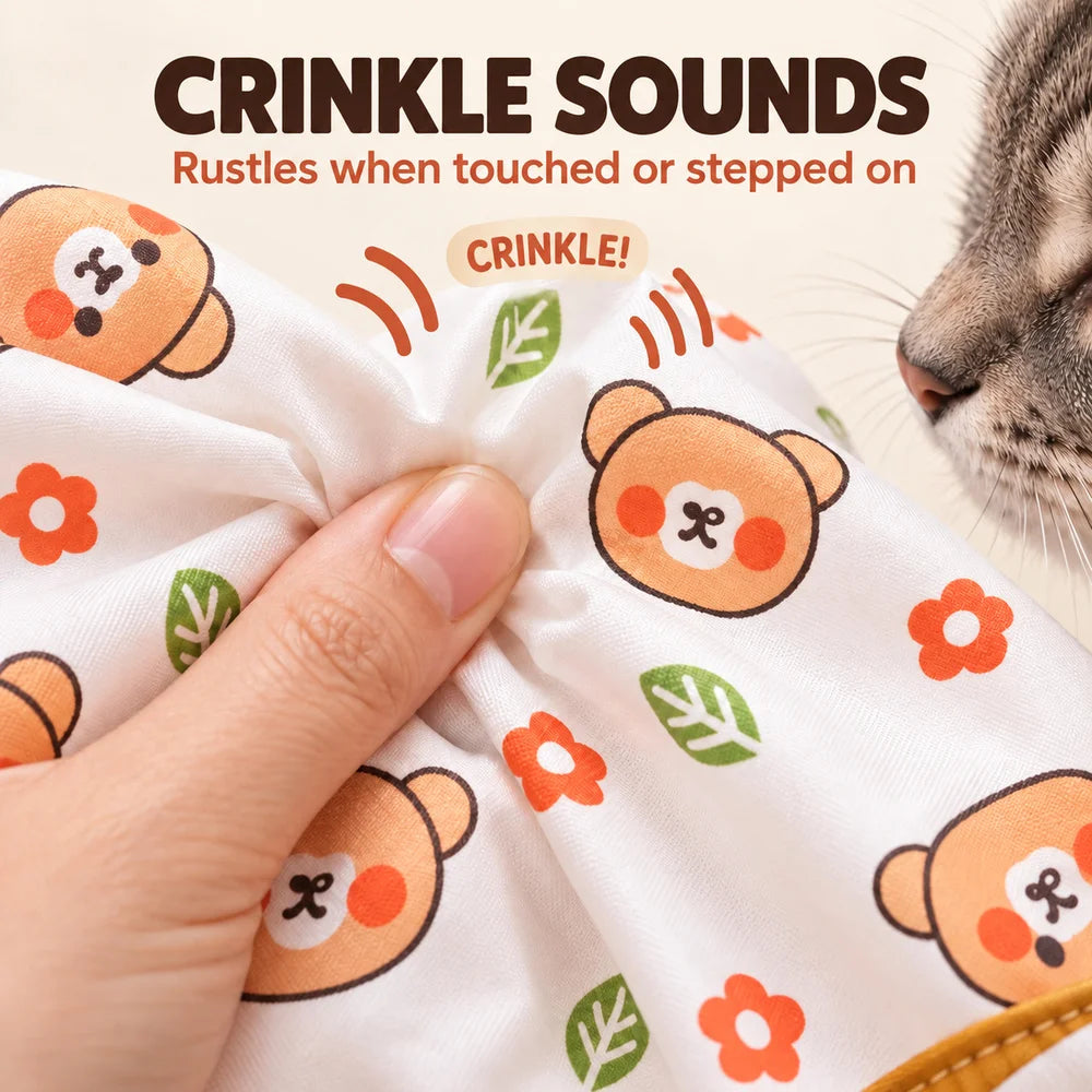 Zoe Cat Scratcher Lounger With Crinkle Tunnel Play Sack Jute And Sisal Blend Scratching Bed With Hanging Toys Foldable Cat Hideaway For Indoor Cats Resting Interactive Play And Hide And Seek