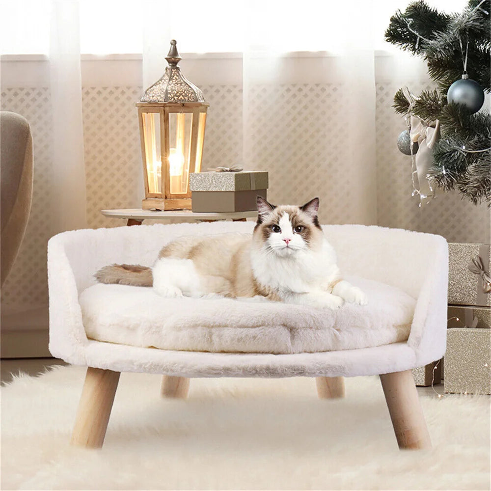 Borwart Elevated Pet Sofa Bed With Removable Waterproof Cover