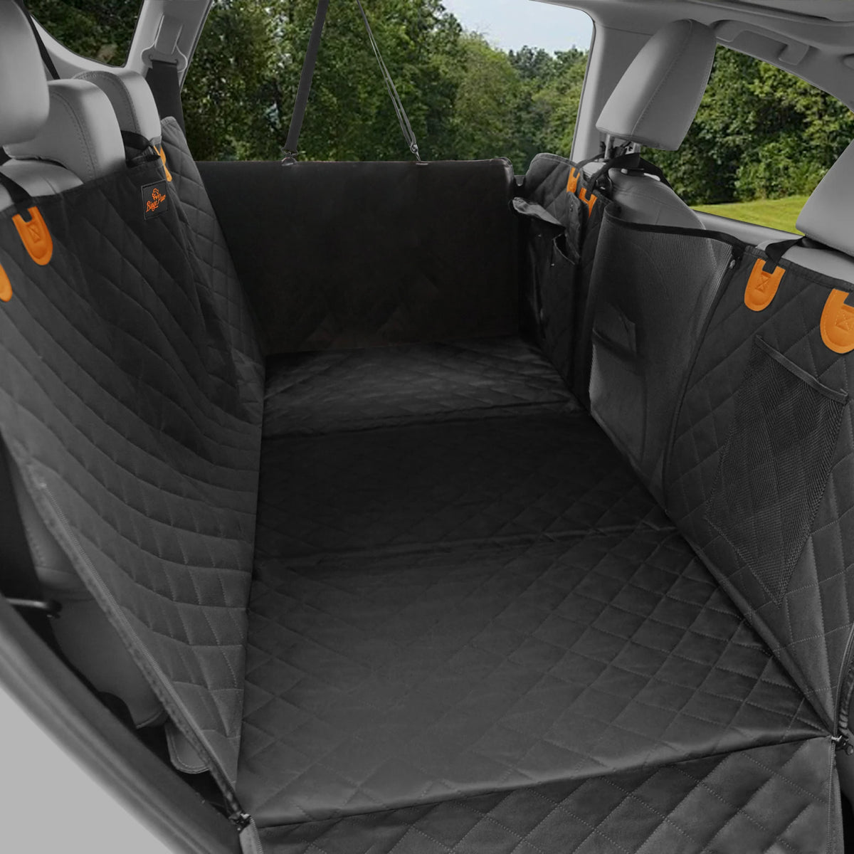 Borwart Waterproof Dog Car Seat Cover Extender Hammock