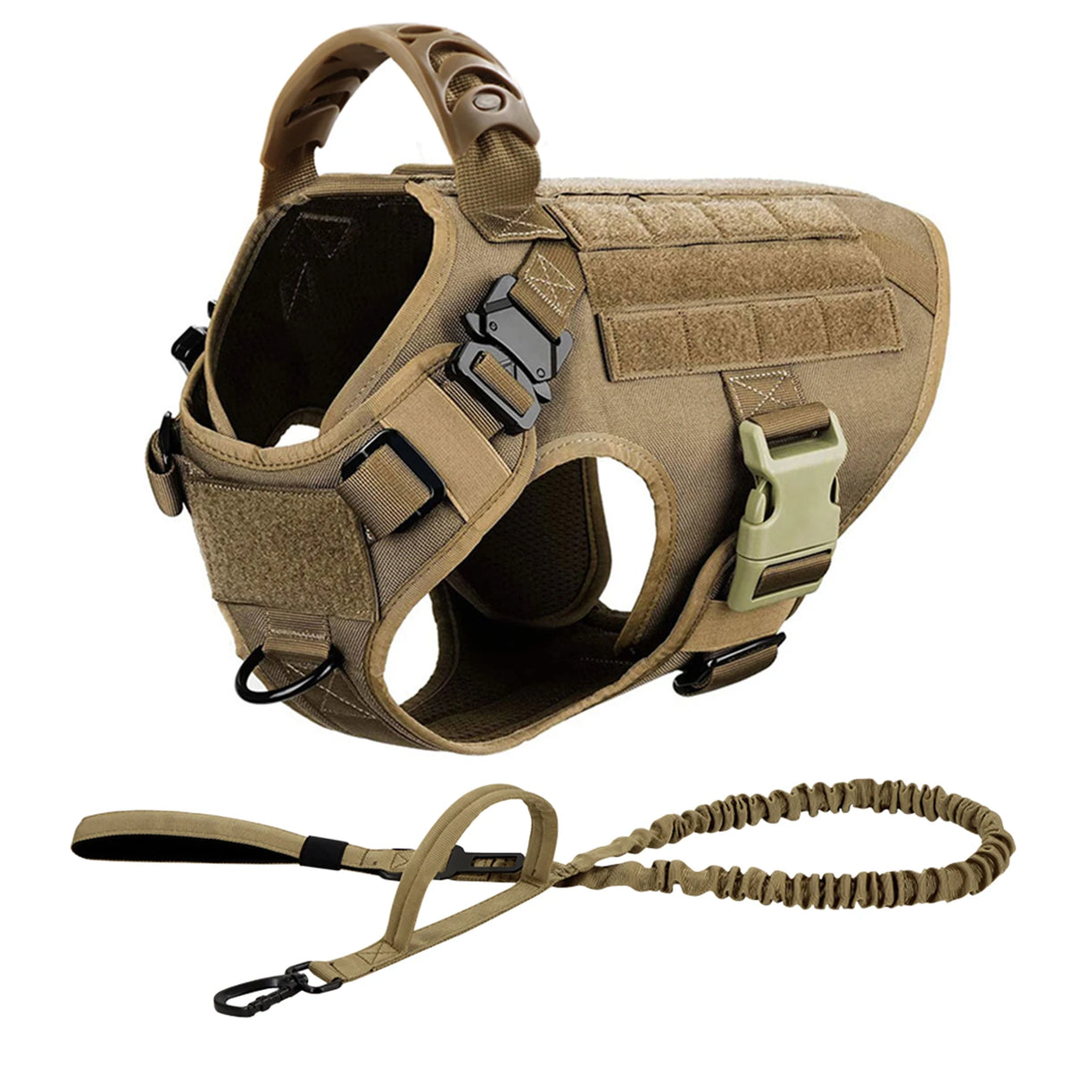 Petavel Padded Nylon Dog Harness And Leash Set Quick Release