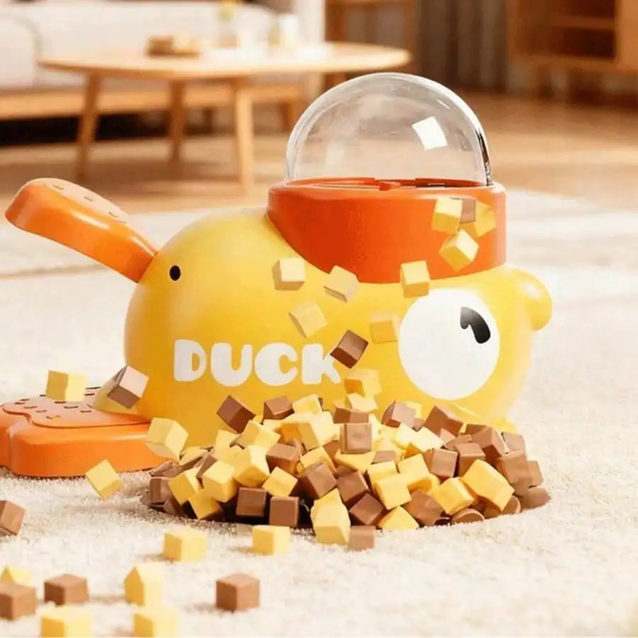 Interactive Duck Shaped Dog Feeding Puzzle Toy And Food Dispenser