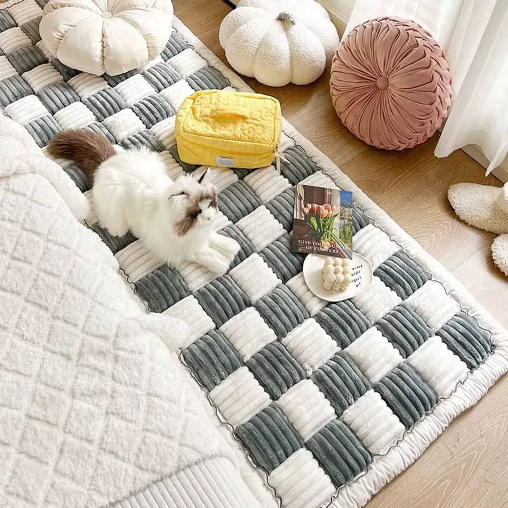 CWV Waterproof Coral Fleece Dog Car Seat And Bed Cover