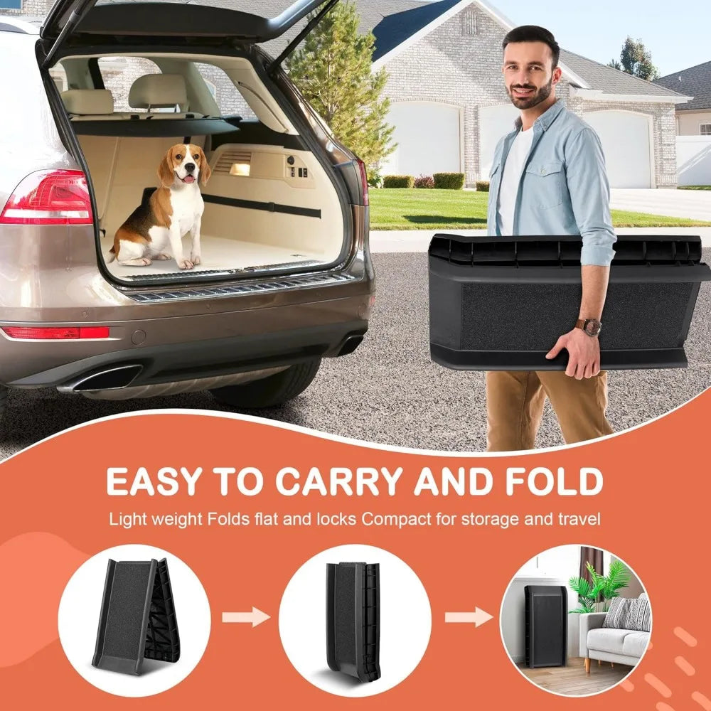Foldable Pet Safety Ramp For Large Dogs Cars And Suvs