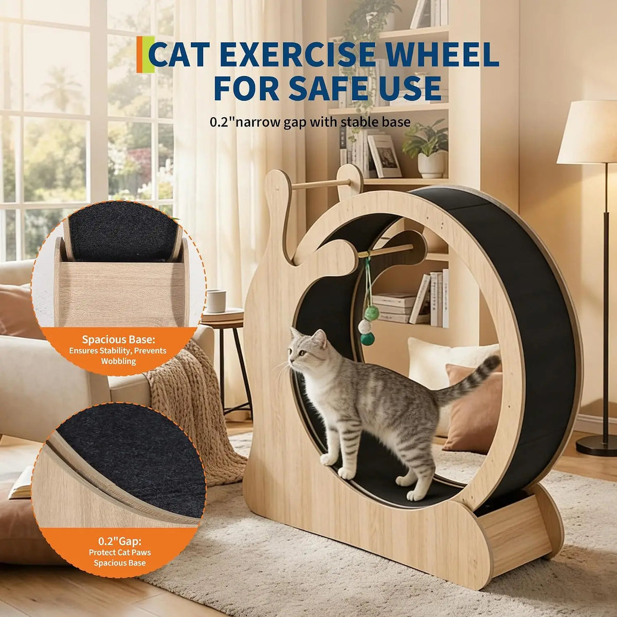 Garvee Six In One Cat Treadmill Wheel for Pet Exercise