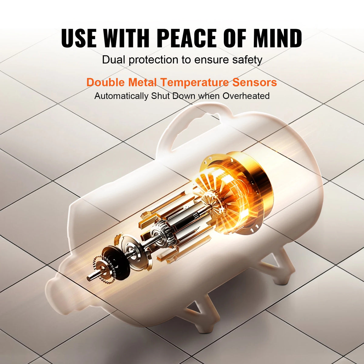 SucceBuy Powerful Pet Dryer With Adjustable Speed And Hose