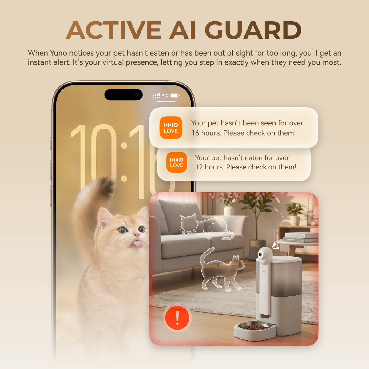HHOLOVE Automatic Pet Feeder With 1080P Camera And App Control
