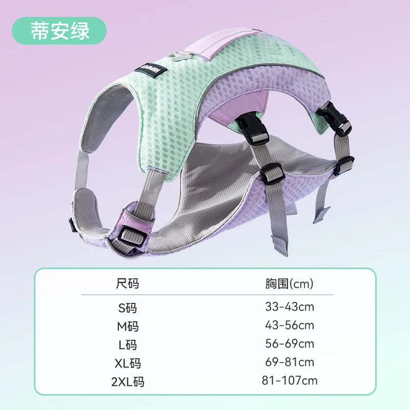 Breathable Cooling Vest Style Dog Harness With Quick Release