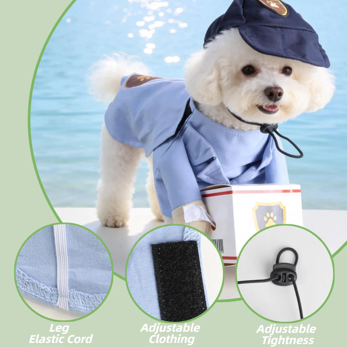 Cute Dog Transformation Costume For Seasonal Dress Up Fashion