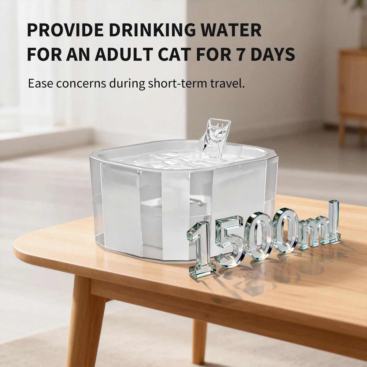 Automatic Cat Water Fountain And Feeder With Silent USB Pump